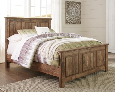 Blaneville Queen Panel Bed, Brown, large