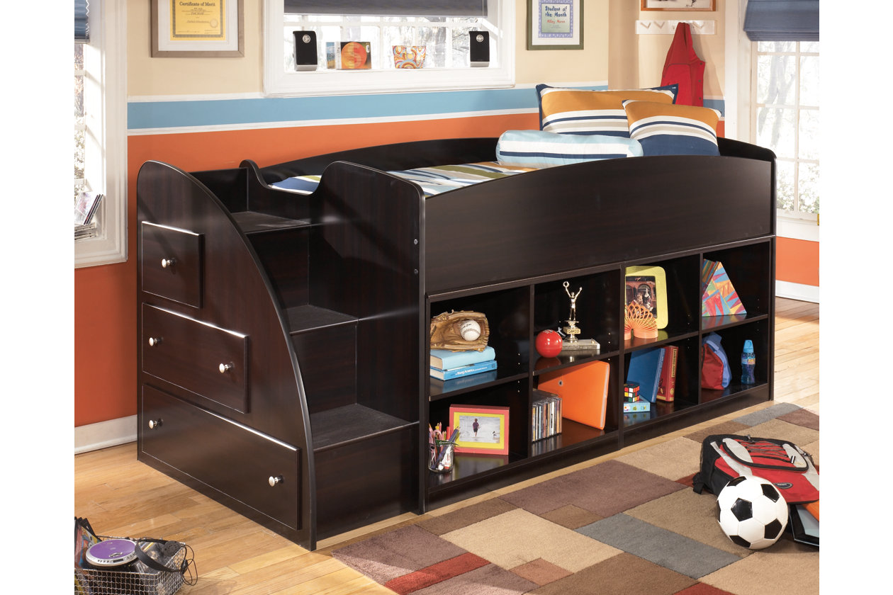 Embrace Loft Bookcase Bed With Right Steps Ashley Furniture