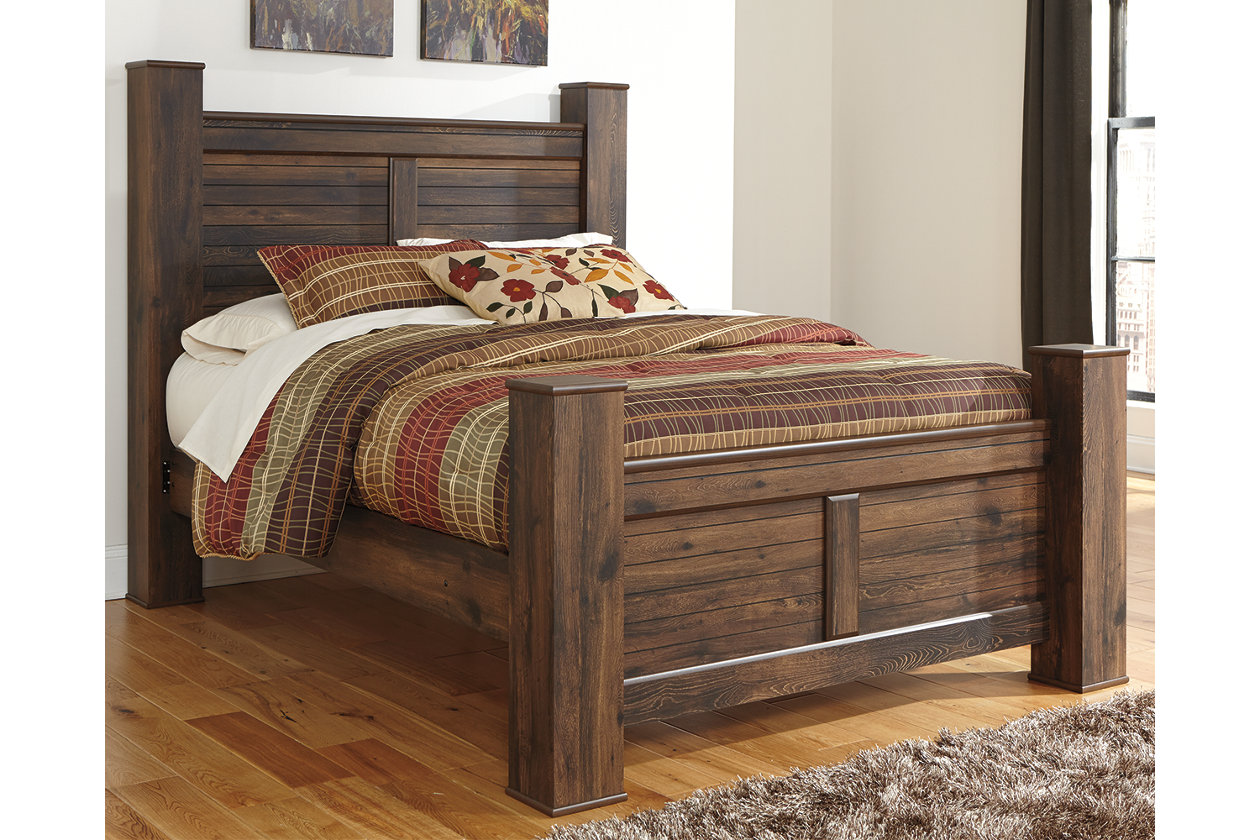 Quinden Queen Poster Bed Ashley, Ashley Furniture Key Town King Poster Bed