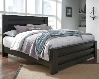 Brinxton King Panel Bed, Charcoal