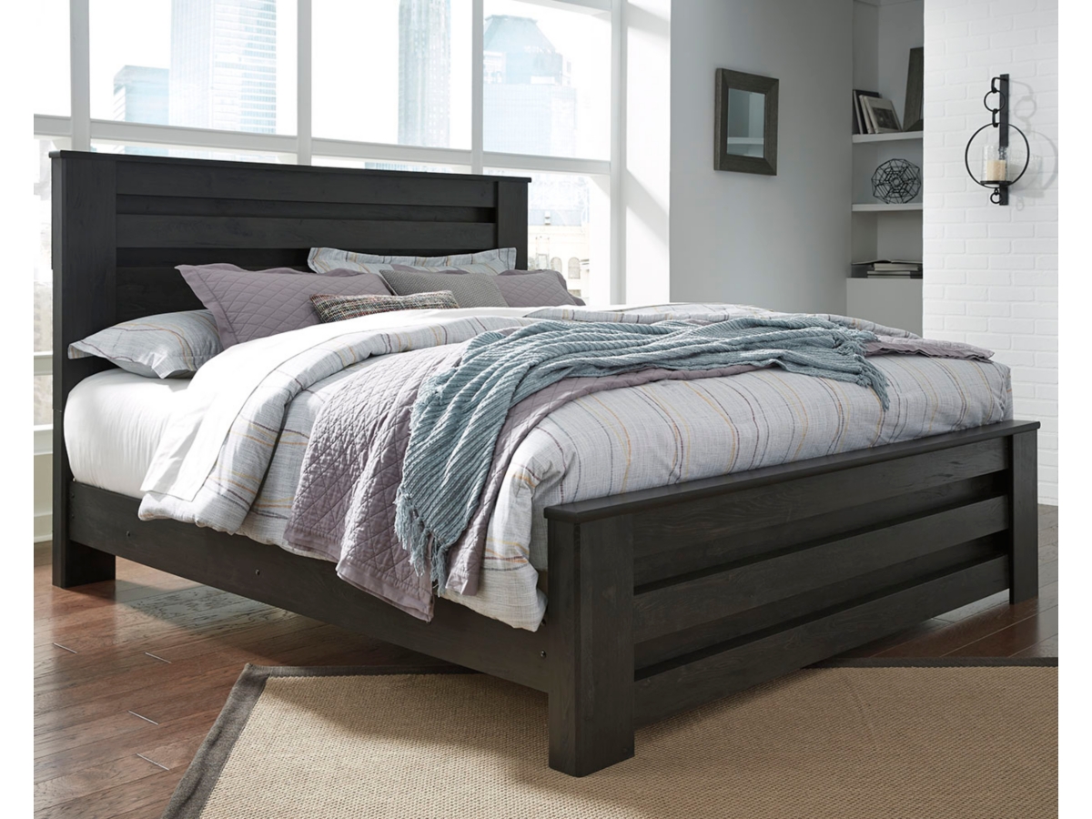 Brinxton King Panel Headboard - Charcoal Brinxton King Panel Headboard - Charcoal