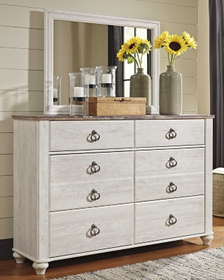 Willowton Youth Dresser And Mirror Ashley Furniture Homestore