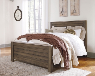 Birmington Queen Panel Bed, Brown, large