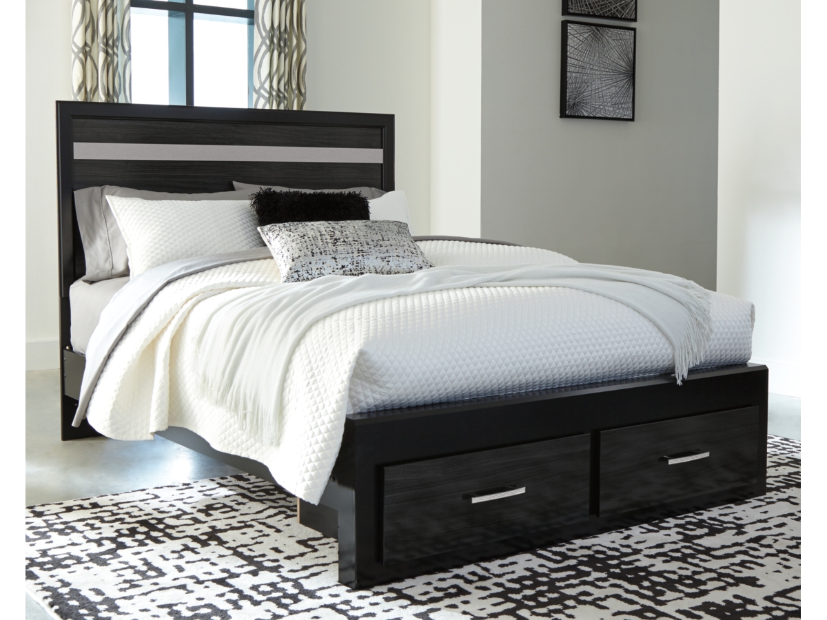 Ashley furniture queen bed frame with storage discount
