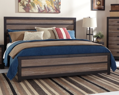 Harlinton Queen Panel Bed Ashley Furniture Homestore