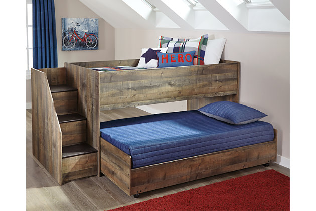 Trinell Twin Loft Bed With Pull Out, Twin Full Bunk Bed Ashley Furniture