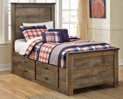 ashley twin bed with storage