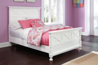 Kaslyn Full Panel Bed, White, rollover