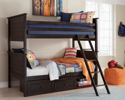 Jaysom Twin Over Twin Bunk Bed With Storage Ashley Furniture