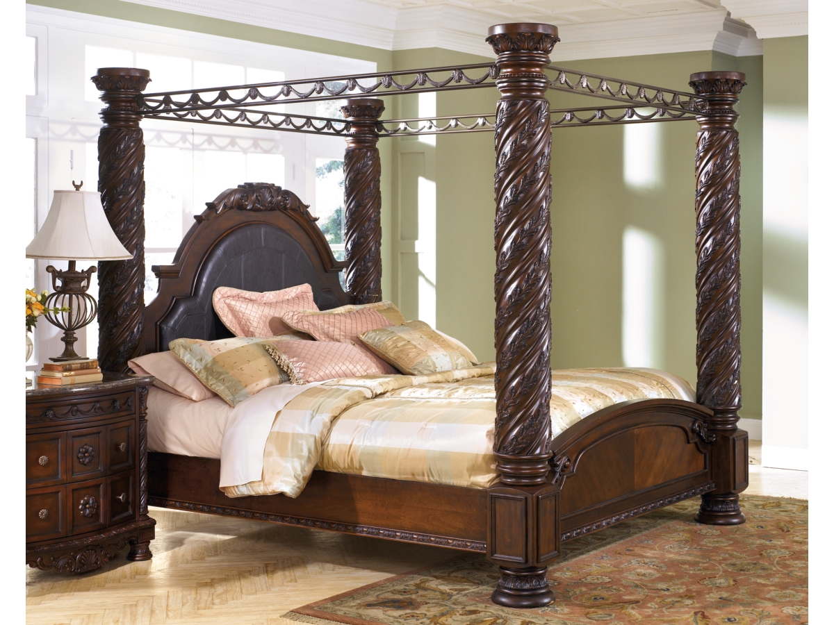 North shore store king canopy bed