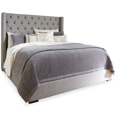 Sorinella Queen Upholstered Bed, Gray, rollover