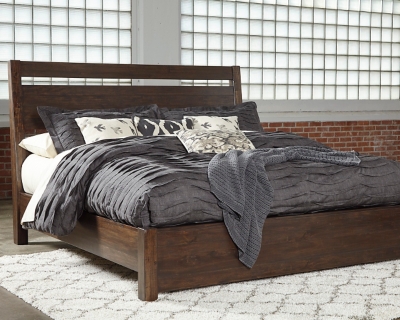 Starmore Queen Panel Bed, Brown, large