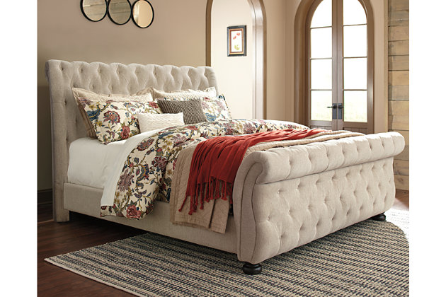 Willenburg Queen Upholstered Sleigh Bed, Ashley Furniture Jerary Upholstered Bed
