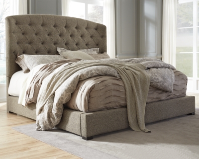 Gerlane King Upholstered Bed, Graphite, large