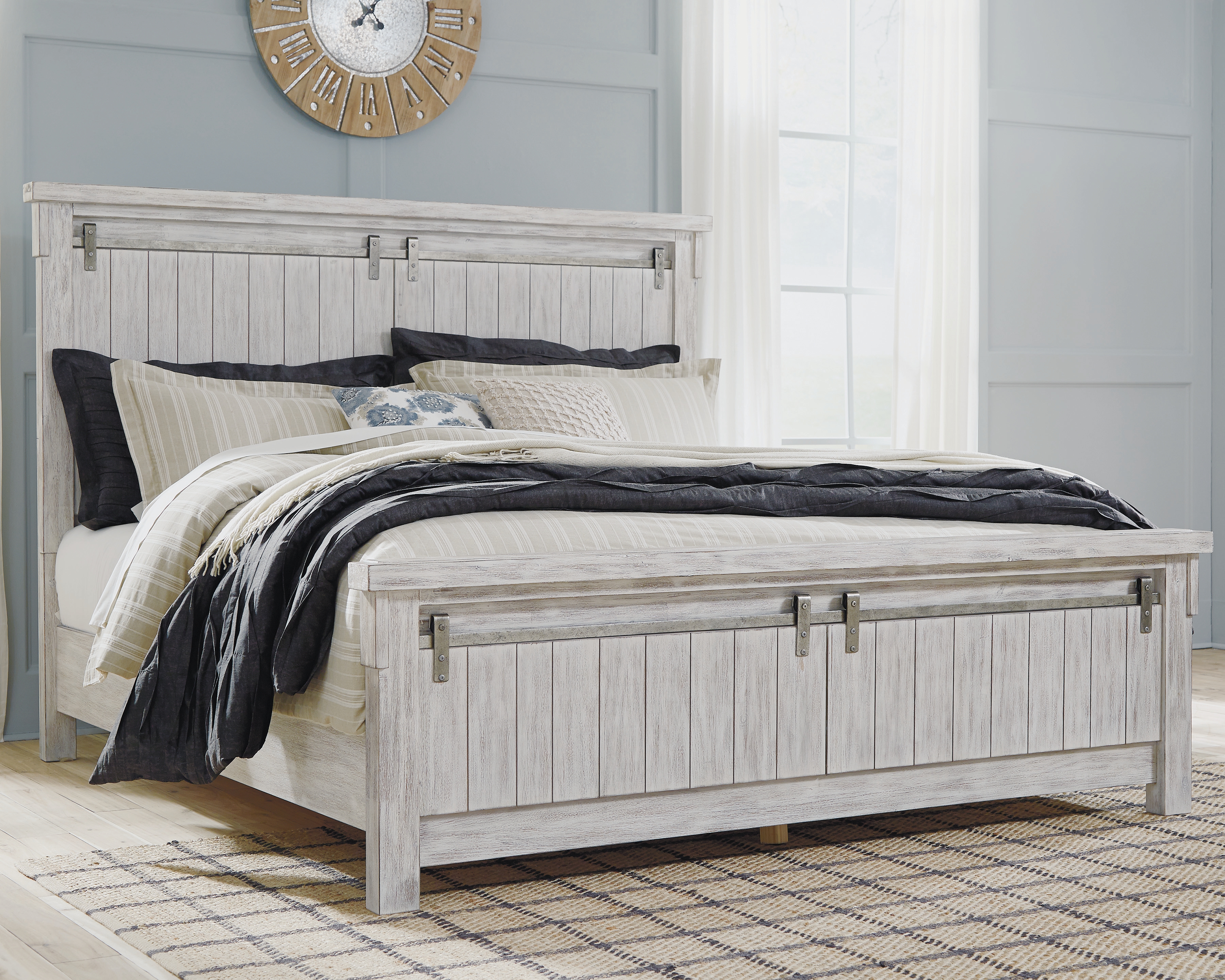 Brashland California King Panel Bed | Furniture Galaxy