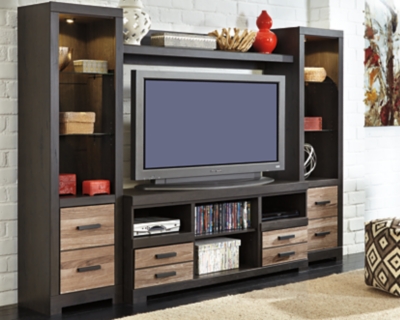 TV Stands & Media Centers | Ashley Furniture HomeStore - Harlinton 4-Piece Entertainment Center