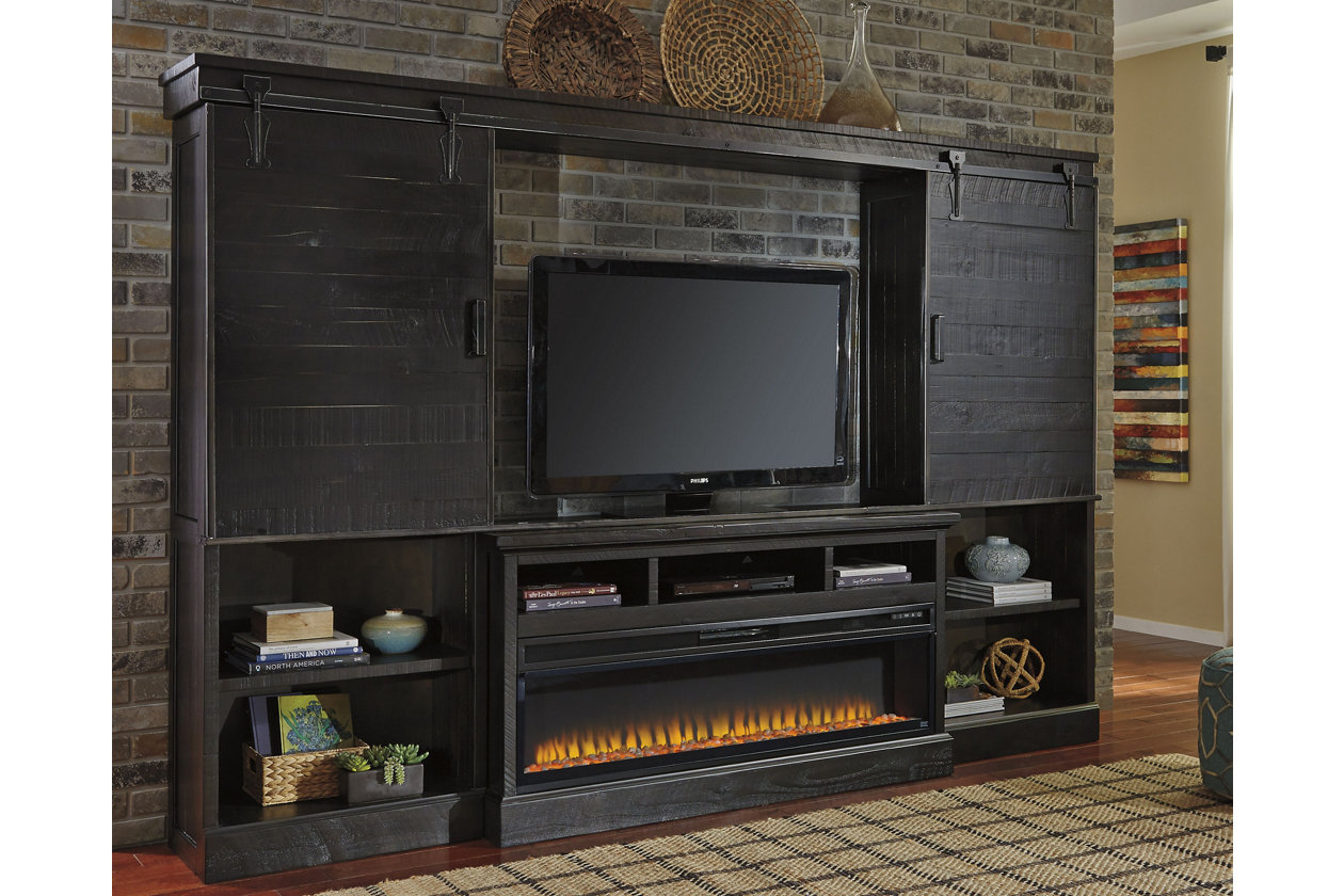 Sharlowe 4 Piece Entertainment Center With Fireplace Ashley