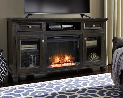 Townser 62" TV Stand with Fireplace, , large