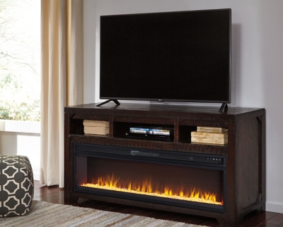 Rogness 63 Tv Stand With Fireplace Ashley Furniture Homestore