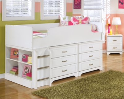 Lulu loft bed with shop storage