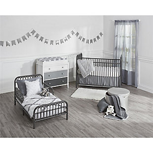 3 Drawer Changing Table, Gray, rollover