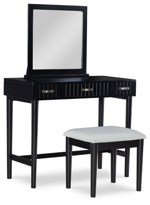 Emi Black Vanity Set Ashley Furniture Homestore