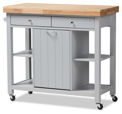 Ashley kitchen discount island with stools