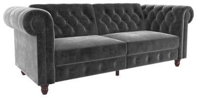 Atwater Living Fitz Sofa Futon, Gray, large