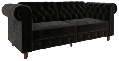 Atwater Living Fitz Sofa Futon, Black, large