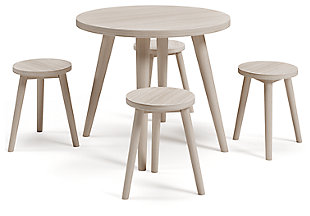 Blariden Table and Chairs (Set of 5), Natural, large