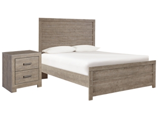 Culverbach Full Panel Bed with Nightstand