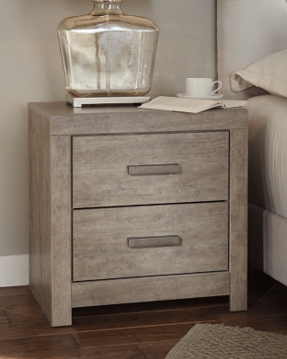 Culverbach 22 2 Drawer Charging Nightstand, Gray