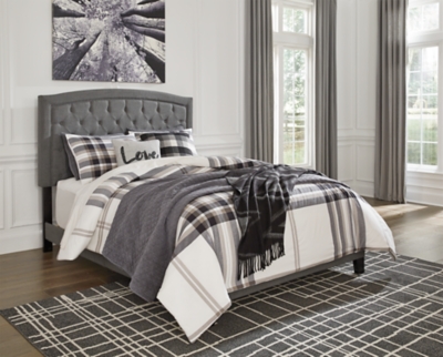 B080-782 Adelloni King Upholstered Bed, Gray sku B080-782