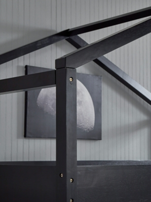 Flannibrook Twin over Twin House Loft Bed