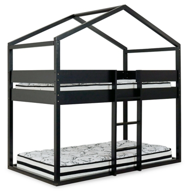 Flannibrook Twin over Twin House Loft Bed