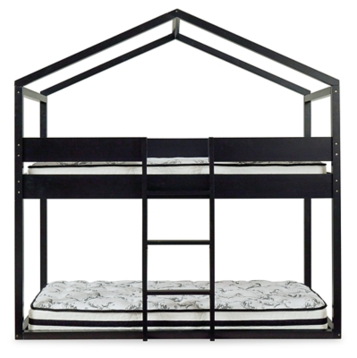 Flannibrook Twin over Twin House Loft Bed
