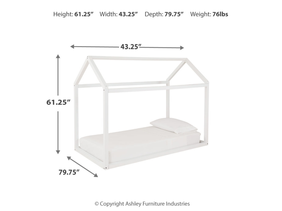 Flannibrook Twin House Bed Frame