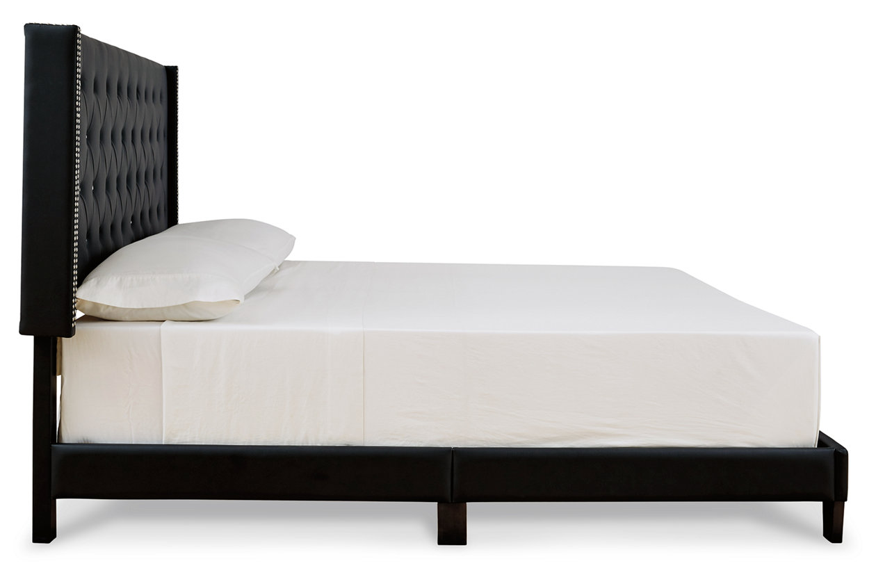 Vintasso Queen Upholstered Bed Ashley, Ashima Modern Queen Bed With Upholstered Headboard