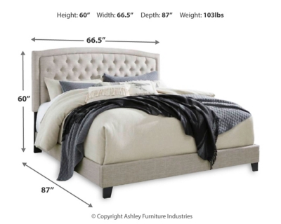 Ashley furniture upholstered deals headboard