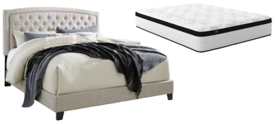 Jerary Queen Upholstered Bed with Mattress | Ashley