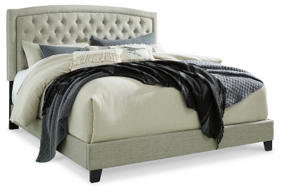 Jerary Queen Upholstered Bed, Gray, large