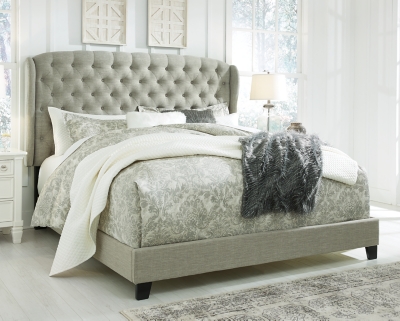 Jerary Queen Upholstered Bed, Gray