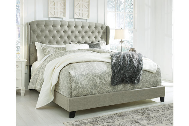 Jerary Queen Upholstered Bed Ashley, Light Gray Bedroom Sets Queen Size