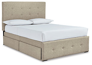 Gladdinson Full Upholstered Storage Bed, Gray, large