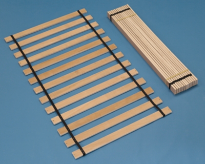 Frames and Rails Twin Roll Slat, Brown, large