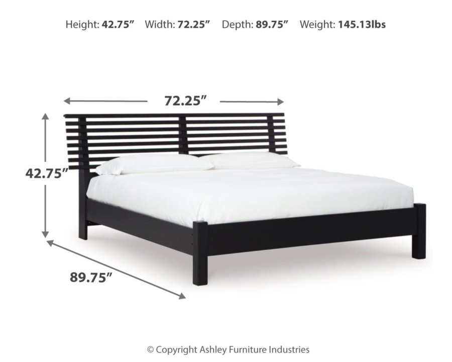Cama con panel de lamas, tocador y espejo Danziar Queen - image 6