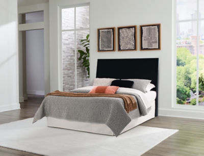 Danziar Queen Panel Headboard, Black, rollover