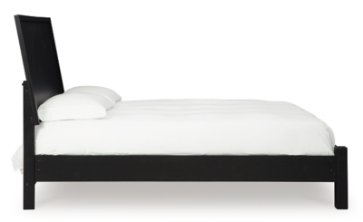 Danziar King Panel Bed, Black, large