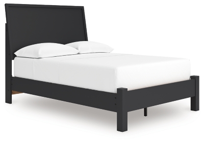 Danziar King Panel Bed, Black, grid