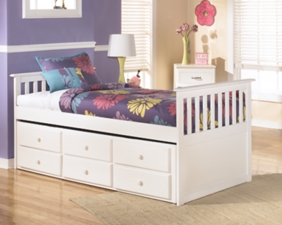 ashley white twin bed